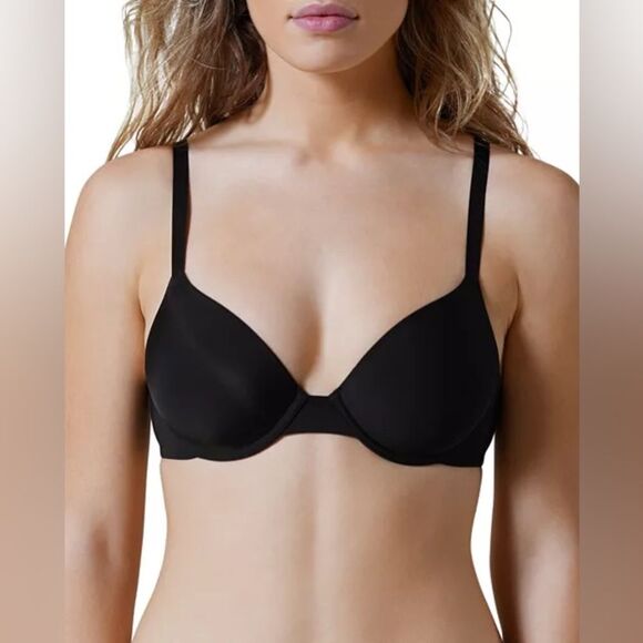 NWOT Skarlett Blue | Black Breathless Full Coverage T-Shirt Bra 34D - Picture 1 of 7